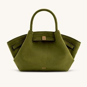 JW Pei HANA Mini Faux SuedeTote  Bag - Dark Olive